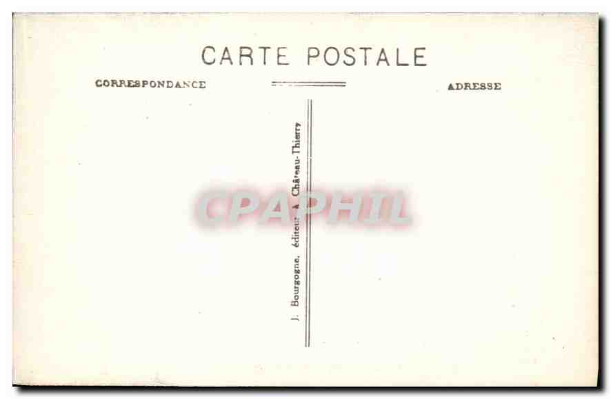 Chantilly — Salle des Actions de M. le Prince — Edit. J. B. — Rückseite