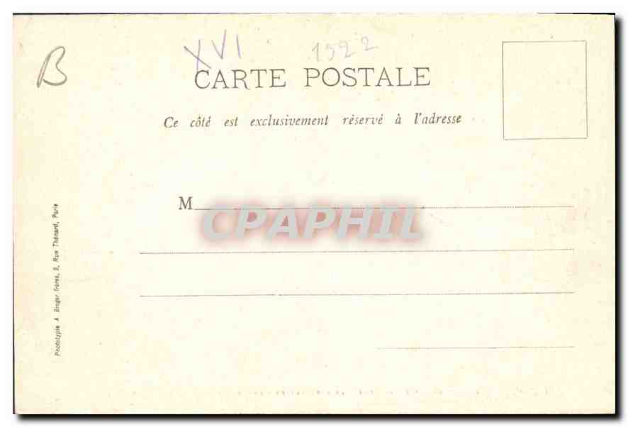 CPA Chantilly sous le grand Conde Le Parterre de l'Orangerie Jardin anglais actuel  — Rückseite