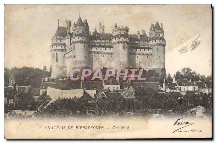 CPA Chateau de Pierrefonds Cote Nord 