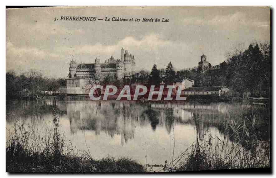 CPA Pierrefonds Le Chateau et les Bords du Lac 