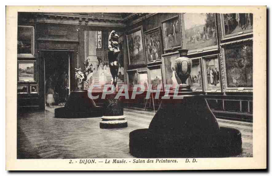 CPA Dijon Le Musee Salon des Peintures 