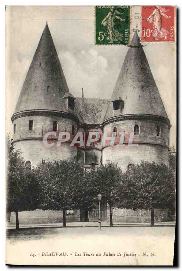 Beauvais - Les Tours du Palais de Justice - N. G.