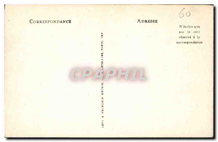 CPA Compiegne Le Chateau La Facade cote du Parc  — Rückseite