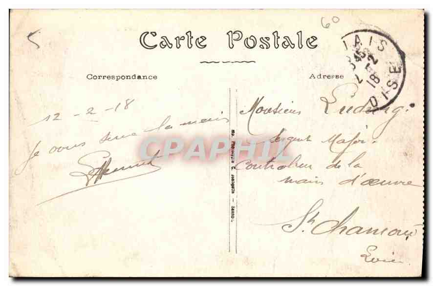 CPA Beauvais Vue generale prise du Parc des Eaux  — Rückseite