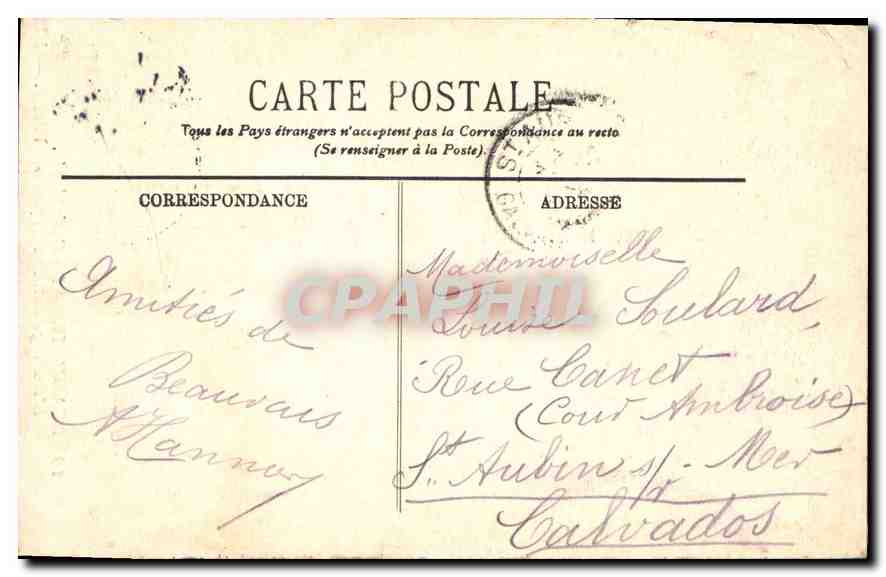 Beauvais — La Cathédrale. L'Horloge astronomique de Vérité — LL. — Verso