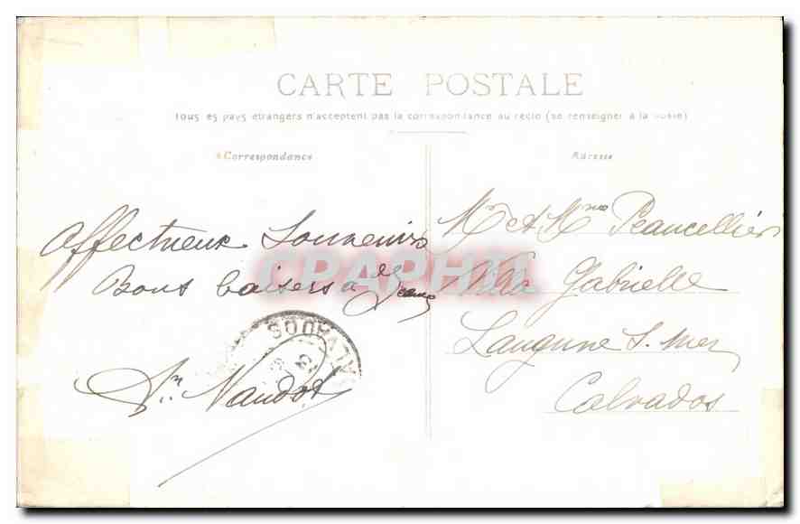 CPA Vue generale de Semur Cote d'Or prise du bois de la Loge  — Rückseite