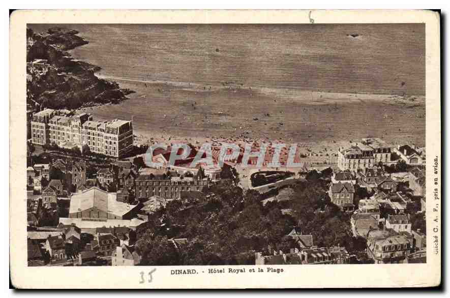 CPA Dinard Hotel Royal et la Plage 