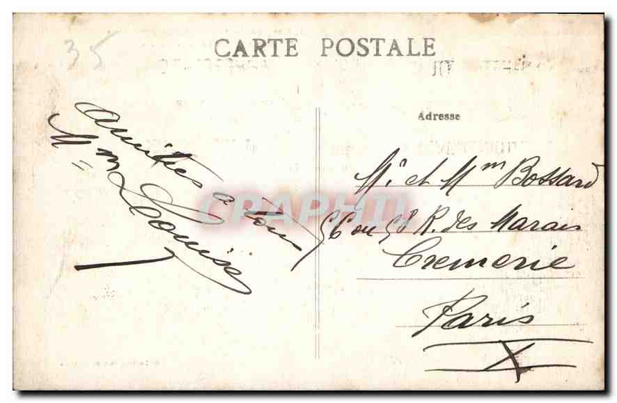 CPA Rennes Jardin des Plantes Repos de Diane et la Vollere  — Rückseite