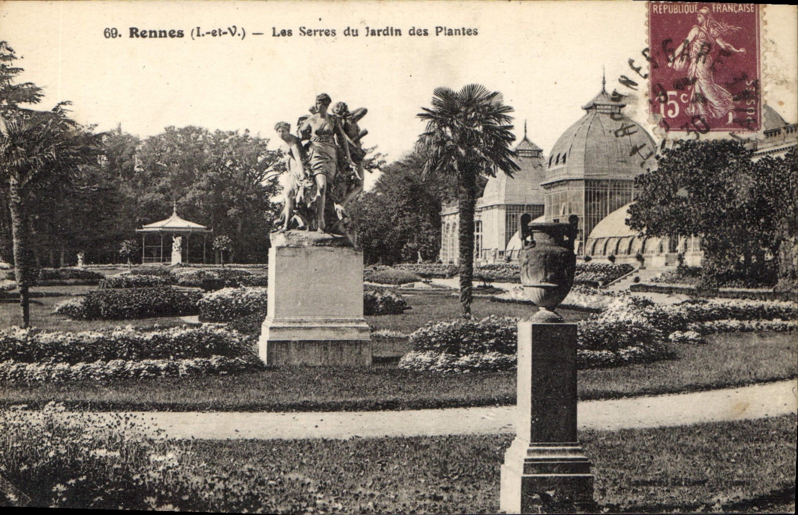 Rennes (Il-et-V.) — Les Serres du Jardin des Plantes — éditeur non identifié, n° de série 69