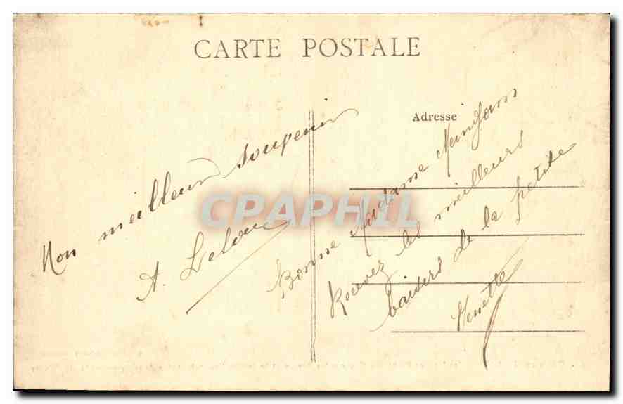 CPA Rennes Jardin des Plantes Vue sur les Serres et le Jardin Francois  — Rückseite