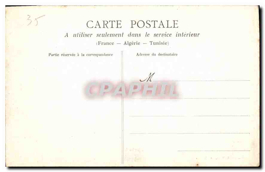 Rennes (Il-et-V.) - Le Jardin des Plantes. L'allée des Chênes — Collection A. Dechelette, Rennes — Verso