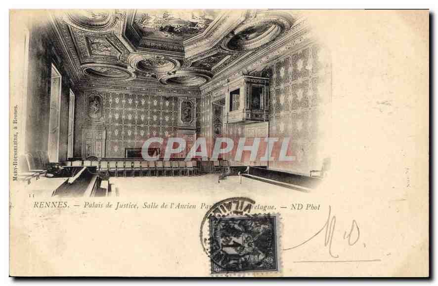 CPA Rennes Salle de l'Ancien PArlement de Bretagne