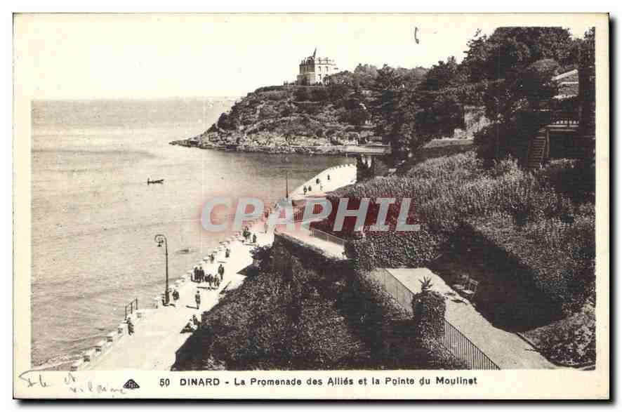 Dinard - Ansicht der Promenade des Alliés und der Pointe du Moulinet — C° des Arts Photomécaniques, Strasbourg-Schiltigheim, n°50