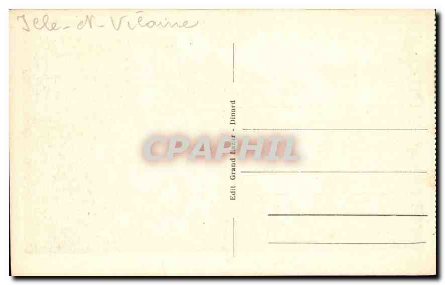 CPA Dinard Le Casino et la Plage  — Verso
