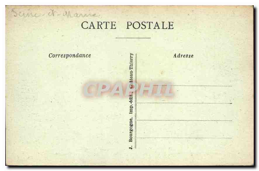 CPA Jouarre S et M Chasses de l'Eglise  — Rückseite