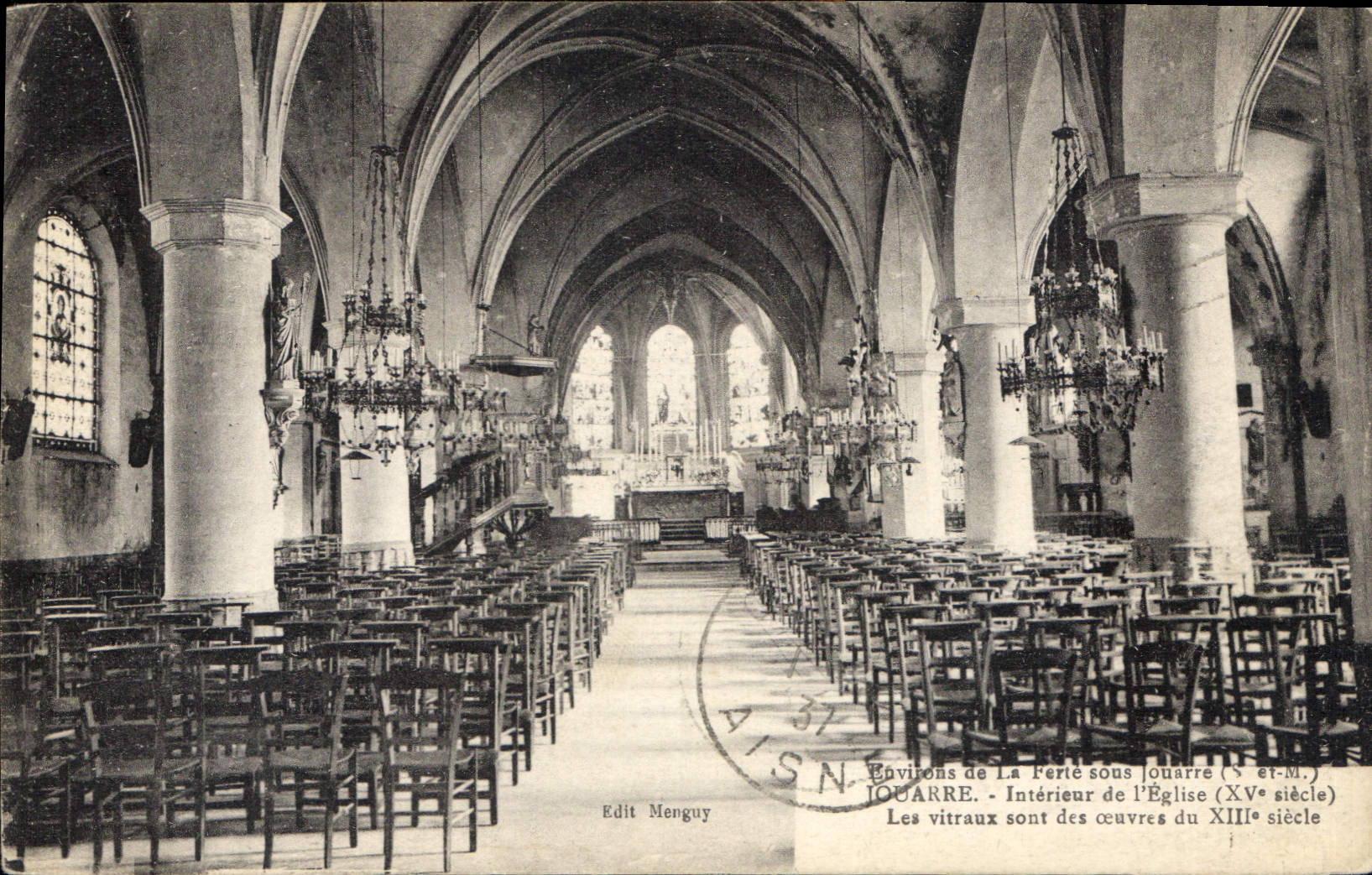 CPA Jouarre Interieur de l'Eglise 
