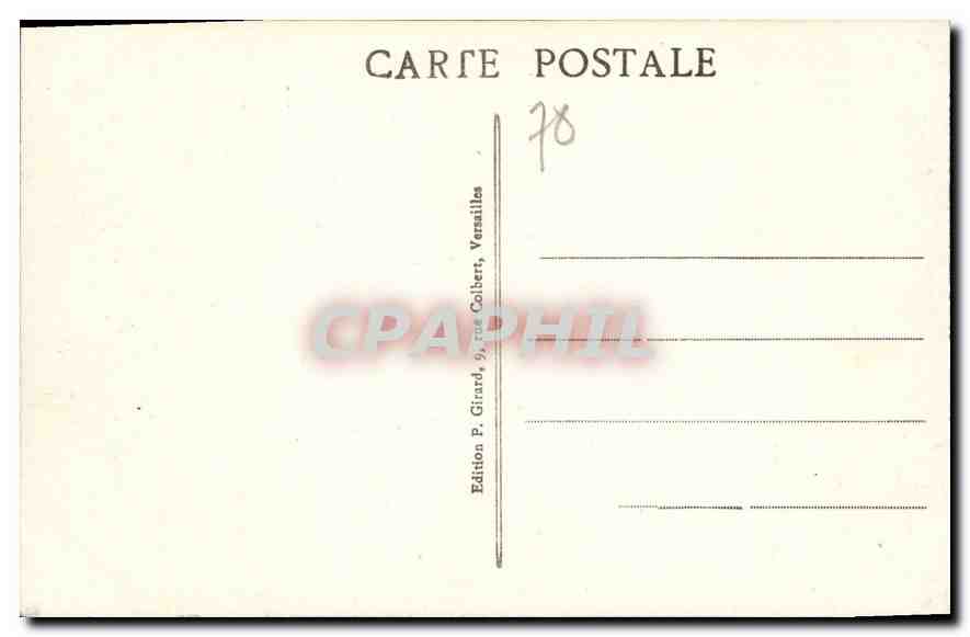 Versailles — Panorama du Château et des Jardins — Édition P. Girard, Versailles — Rückseite