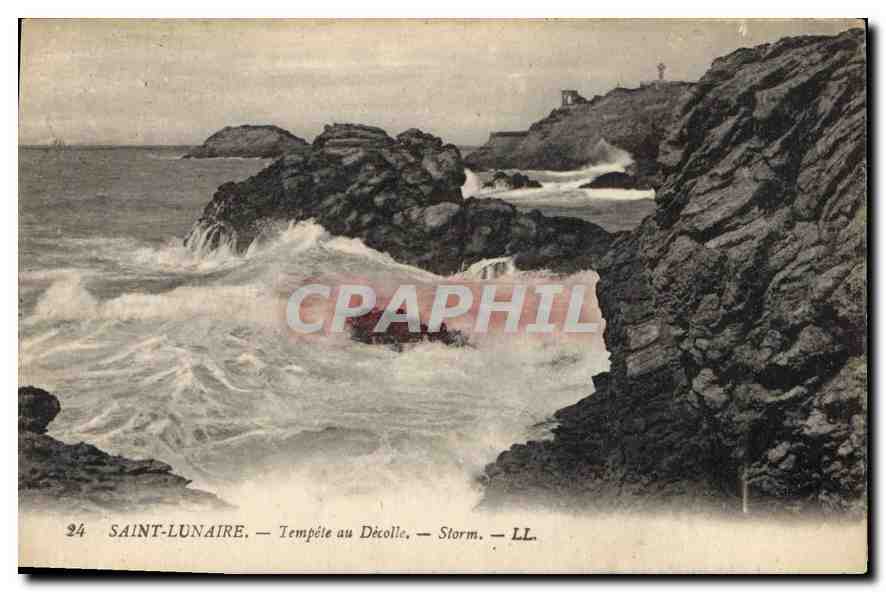 CPA Saint Lunaire Tenpete au Decolle 
