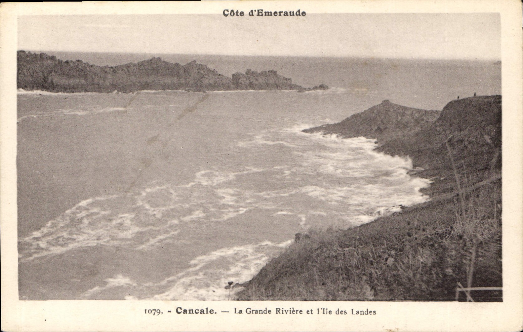 Côte d'Emeraude — Cancale — La Grande Rivière et l'Île des Landes — éditeur non identifié, n° de série non visible