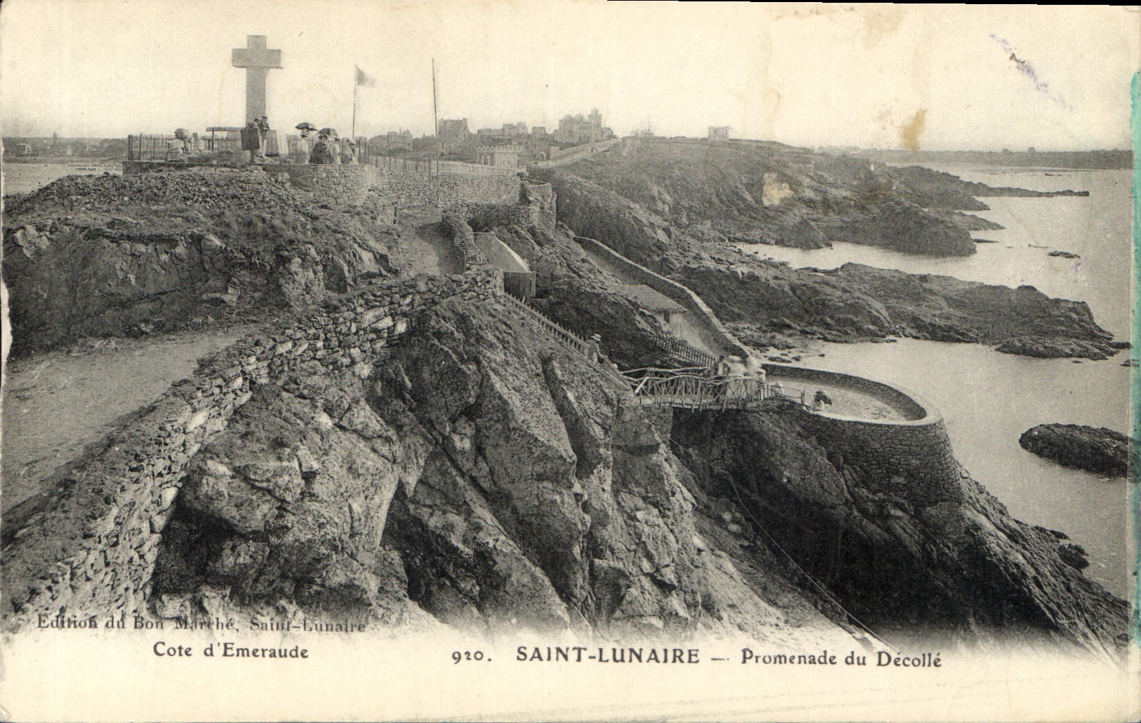 Saint-Lunaire — Promenade du Décollé — Édition du Bon Marché, Saint-Lunaire, n° 920