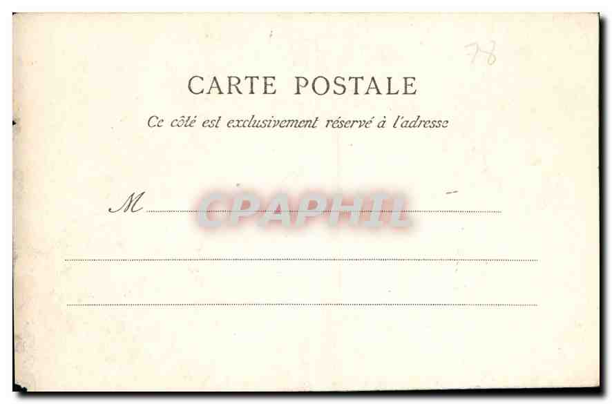 CPA Versailles Le Parc Parterre d'Eau Nymphe de Lehongre  — Verso