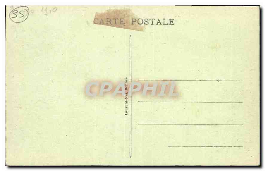 Küste der Smaragden — Grabmal von Chateaubriand auf dem Grand Bé — Laurent-Net, Rennes — Rückseite