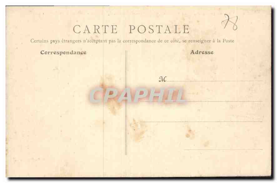 CPA Parc de Versailles Bassin des Lezards Parierre de Latone  — Verso