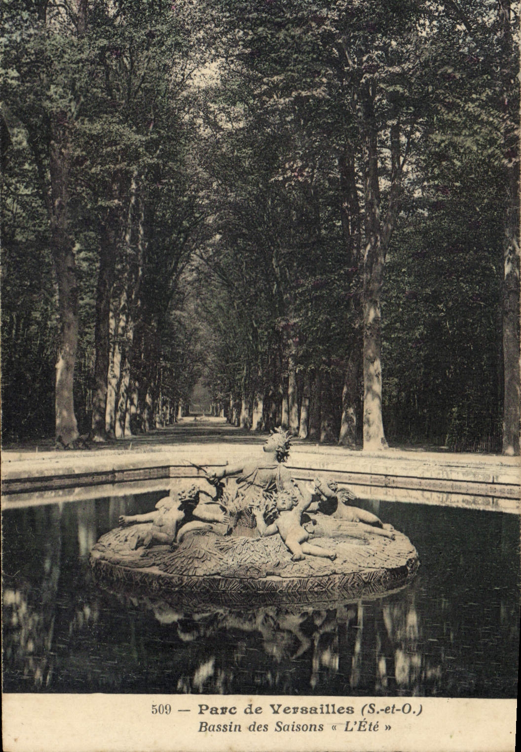 CPA Parc de Versailles Bassin des Saisons L'Ele 
