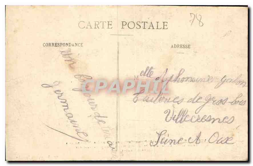 CPA Versailles Salle du Jeu de Paume  — Verso