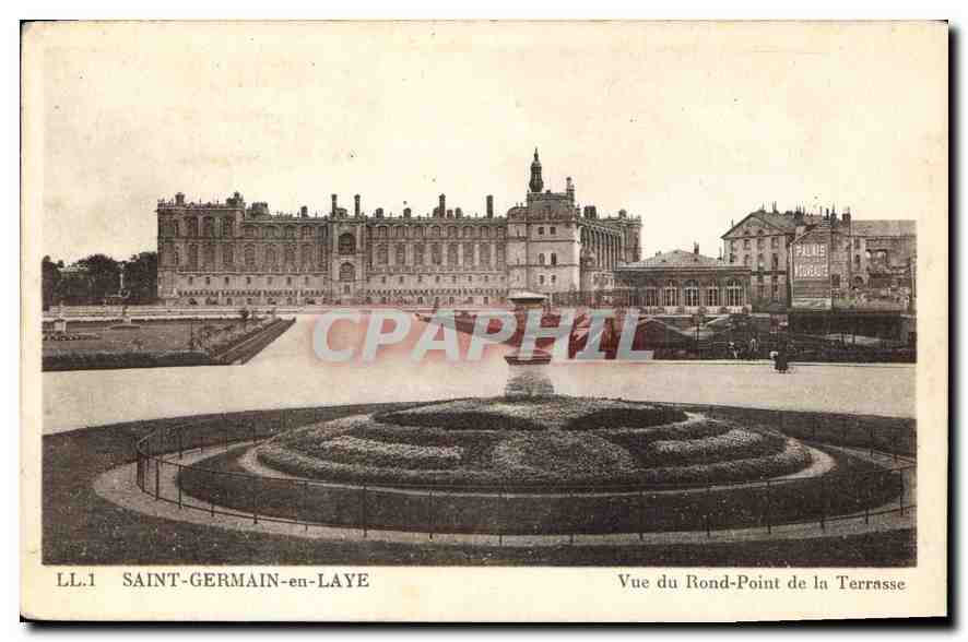CPA Saint Germain en Laye vue du Rond Point de la Terrasse 