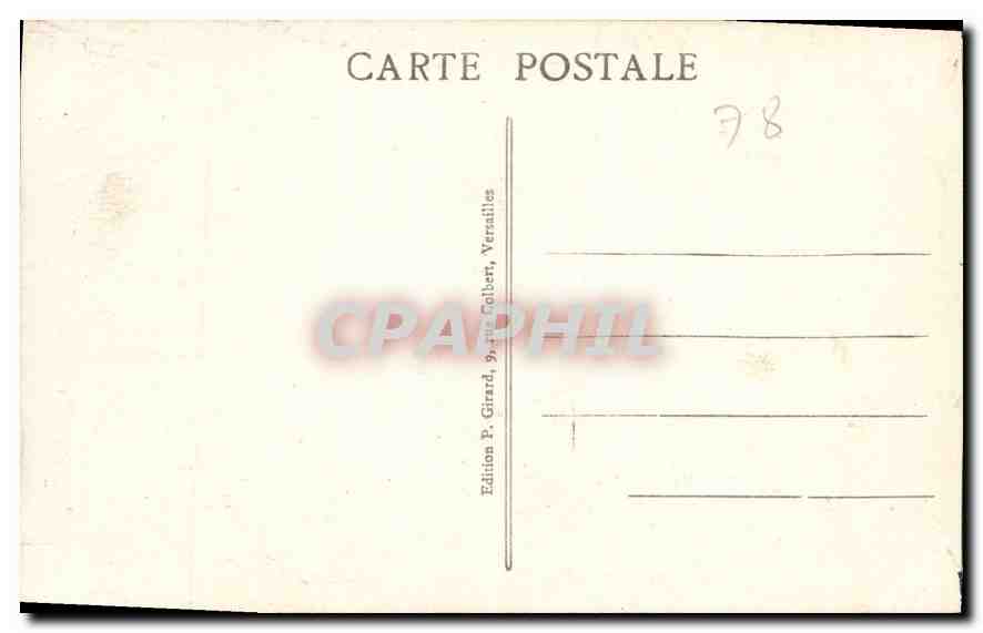 CPA Versailles La Galerie des Glaces  — Rückseite