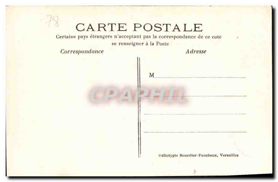 CPA Versailles Parc du Petit Trianon la Laiterie et Maison de la Reine  — Verso