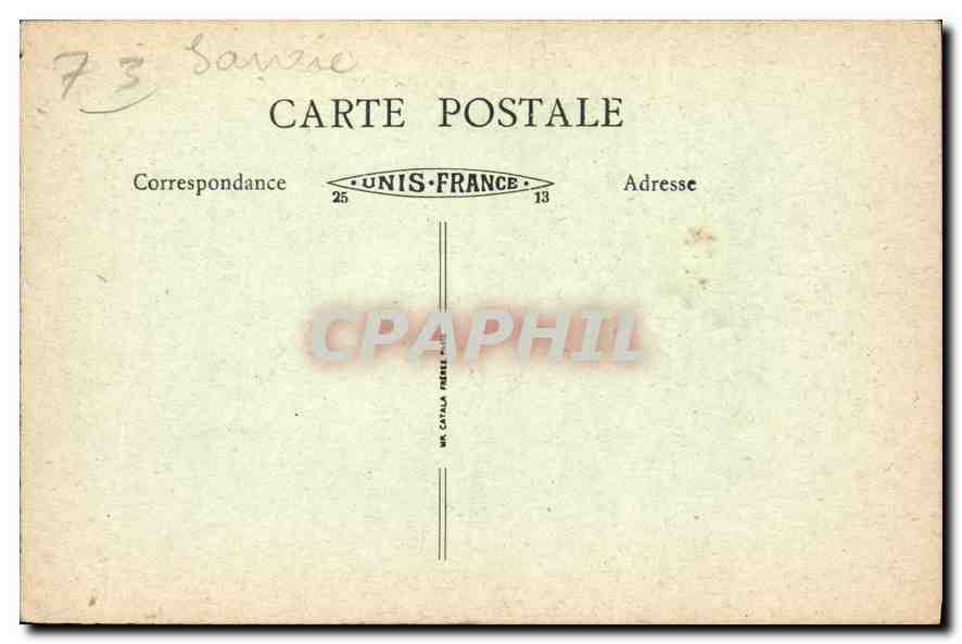 Lac du Bourget - Château St-Gilles — La Savoie, n°317 — Verso
