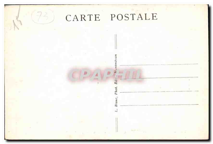 CPA Aix les Bains Maison Lamartine  — Verso