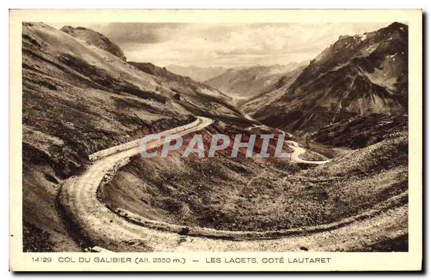 CPA Col du Galibier Les lacets Cote Lautaret 
