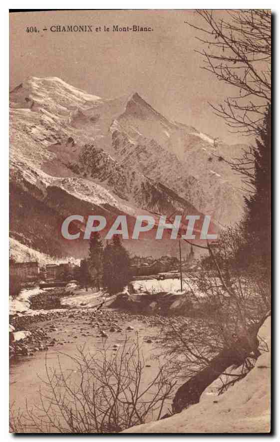 CPA Chamonix et le Mont Blanc 