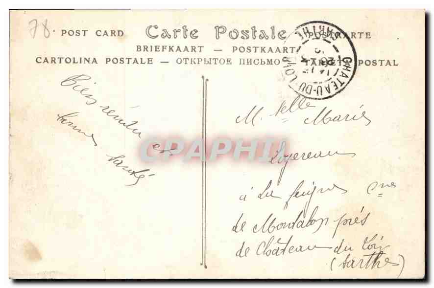 CPA Saint Germain en Laye Les Terrasses du Chateau  — Verso