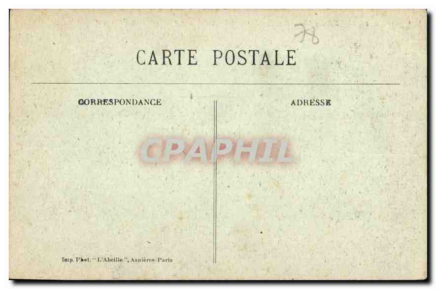 CPA St Germain en Laye Les Loges Etablissement de la Legion d'Honneur  — Verso