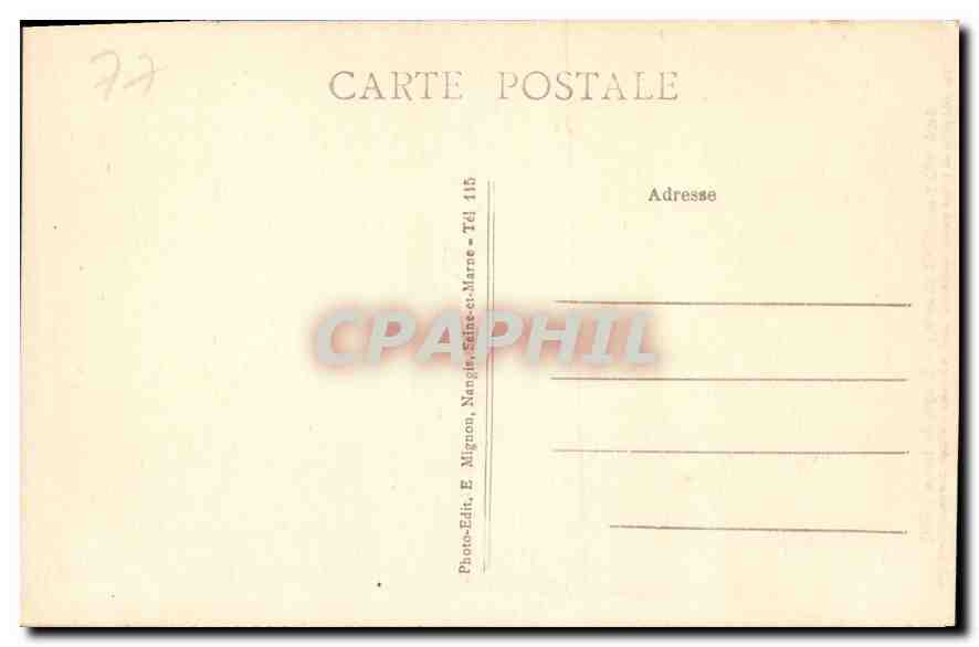 CPA Bray sur Seine S et M L'Aigle du Lutrin  — Back