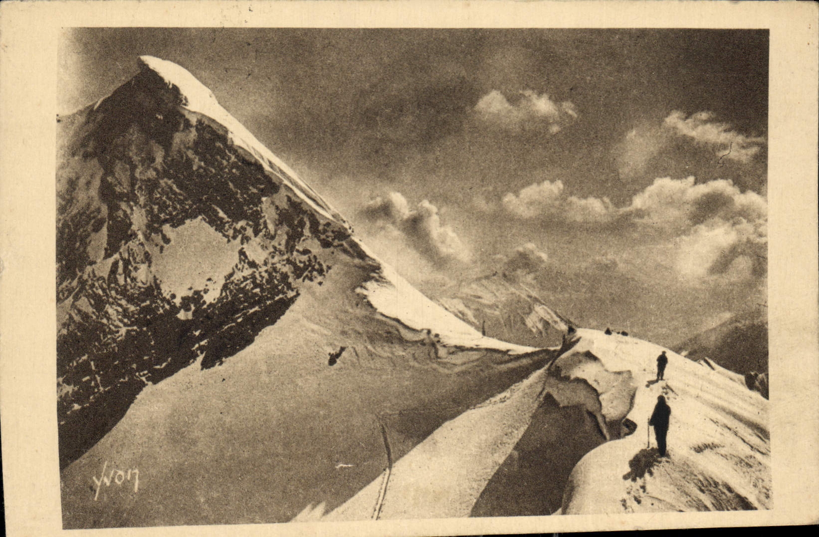 Massif de la Tournette — Au Col de la Pointe aux Frettes (2300 m.) — Les Editions d'Art 'Wyon' n°25