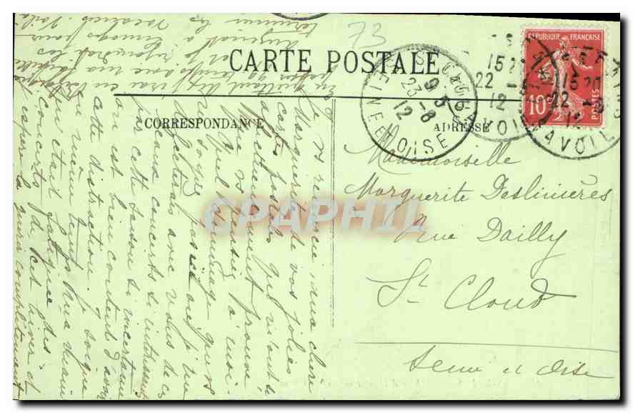 CPA Aix les Bains Abbaye d'Hautecombe et la Chambotte  — Rückseite