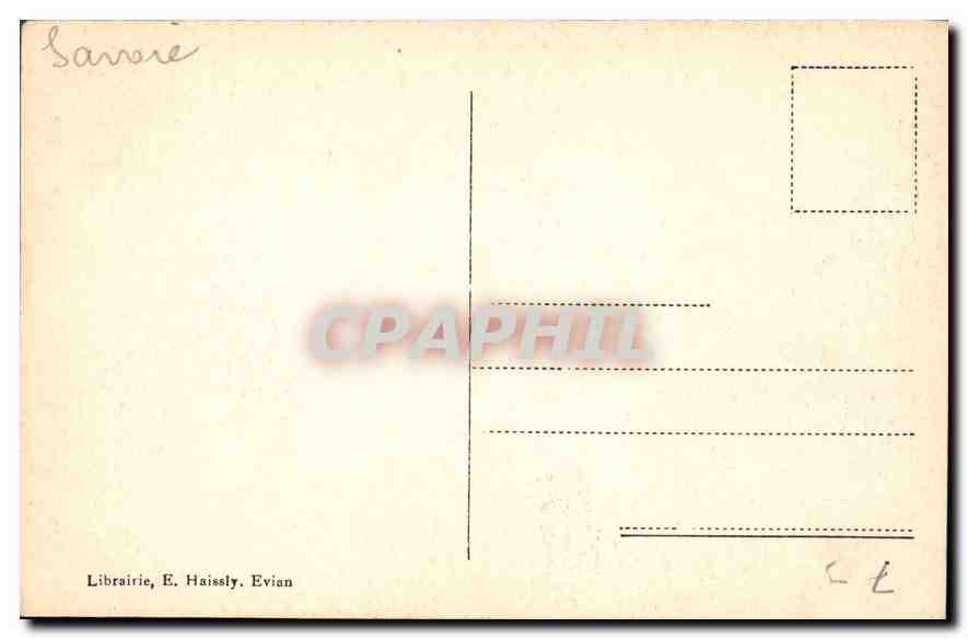 CPA Librairie E Haissly Evian  — Verso