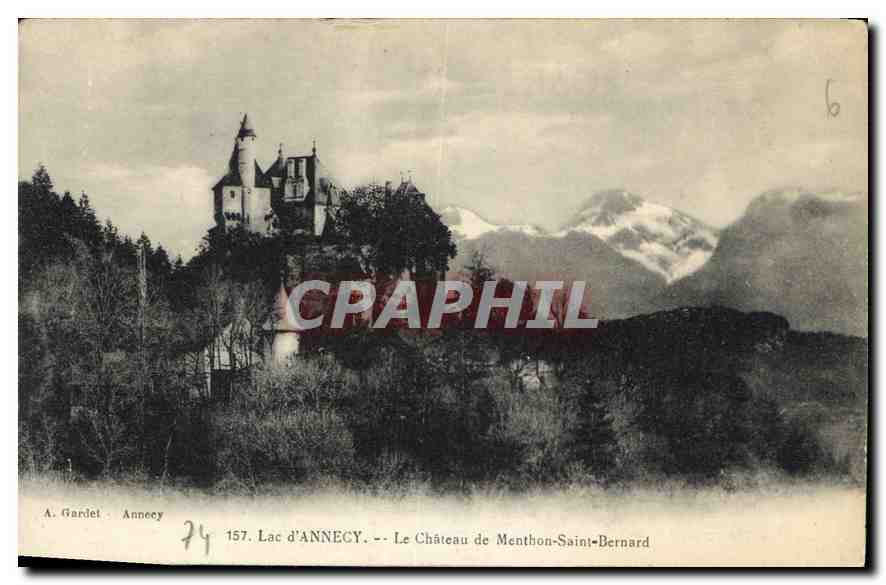 Lac d'ANNECY — Le Château de Menthon-Saint-Bernard — A. Gardel, Annecy, n°157