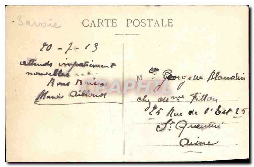 Lac d'ANNECY — Le Château de Menthon-Saint-Bernard — A. Gardel, Annecy, n°157 — Rückseite