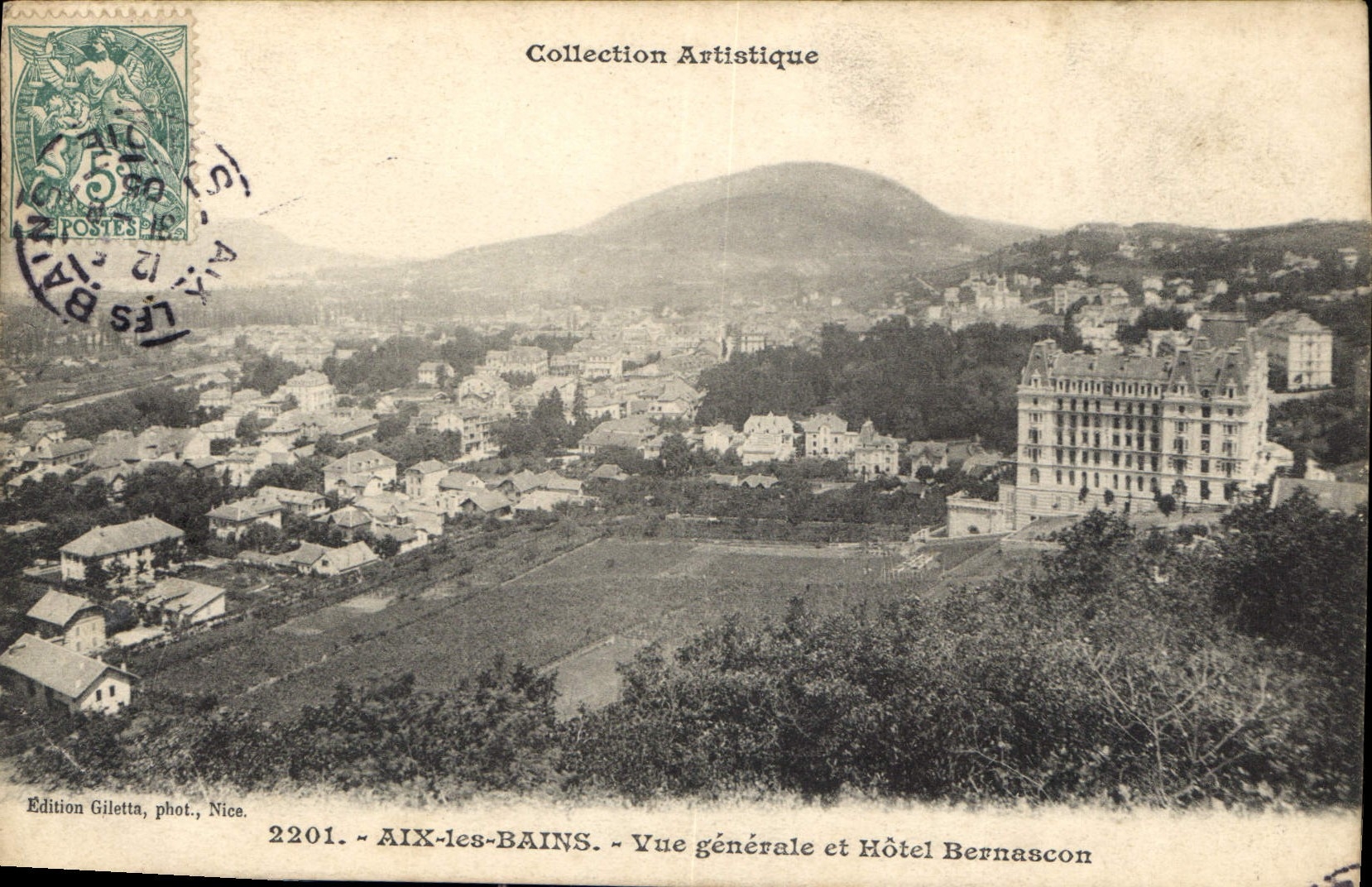 CPA Aix les Bains Vue Generale et Hotel Bernascon 