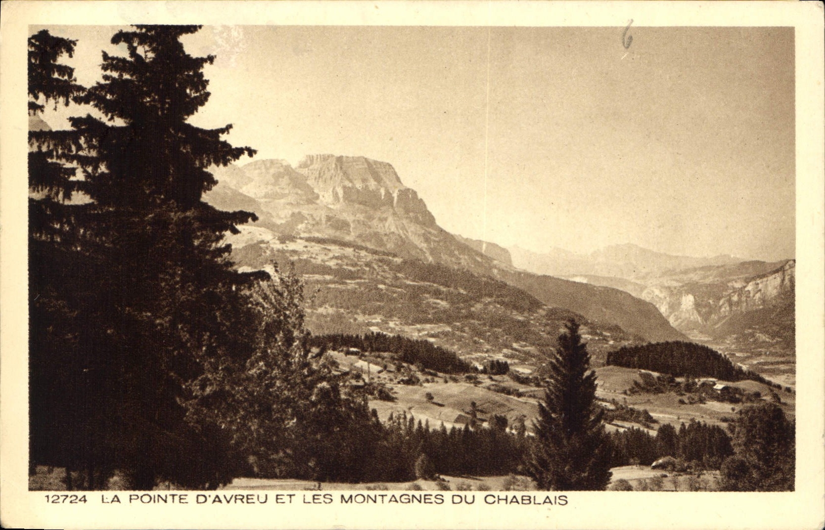La Pointe d'Avreu et les montagnes du Chablais — Collection Les Deux Savoies — n° 12724