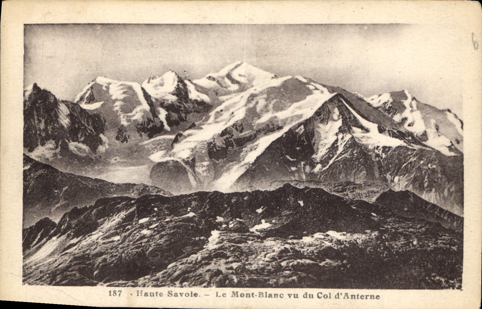 Le Mont-Blanc vu du Col d'Anterne — Haute Savoie — L. Morané, éditeur