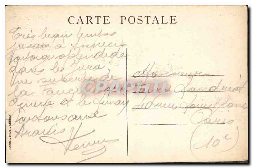Lac d'Annecy — Talloires et Duingt — Sites pittoresques de Savoie — éditeur Faudo, Annecy, n°223 — Reverso