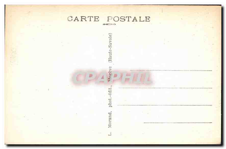 Route des Alpes Nice-Evian, de la Glettaz au Col des Aravis — 960 — L. Morand, Megève (Haute-Savoie) — Verso