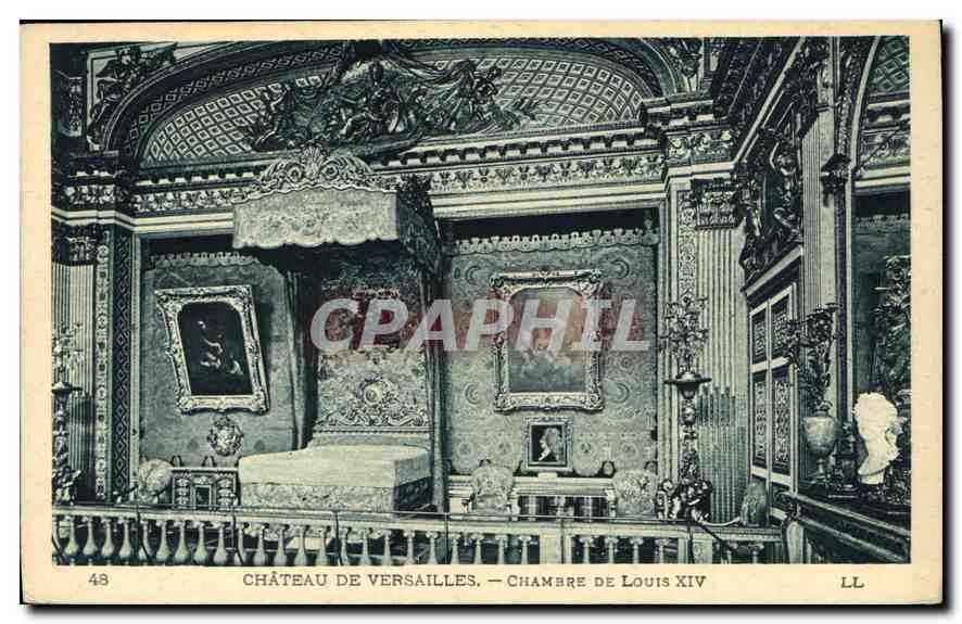CPA Chateau de Versailles Chambre de Louis XIV 